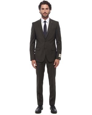 Corneliani Notched Lapel Suit - Black
