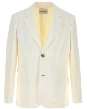Ami Paris Notched Lapel Jacket - White