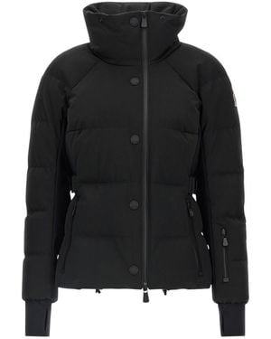 Moncler Quilted Turtle Neck Jacket - Black