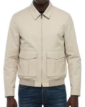 Corneliani Solid Shirt Jacket - Blue