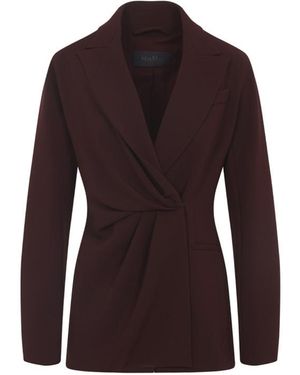 Max Mara Wrap Blazers - Purple