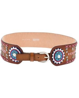 DSquared² Embellished Belt - White