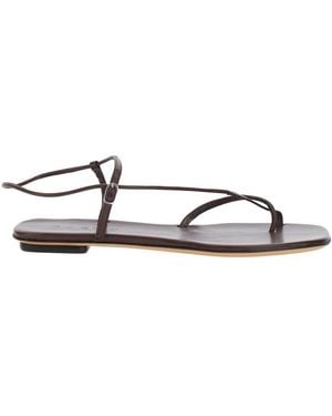 Soeur Leather Sandals - White