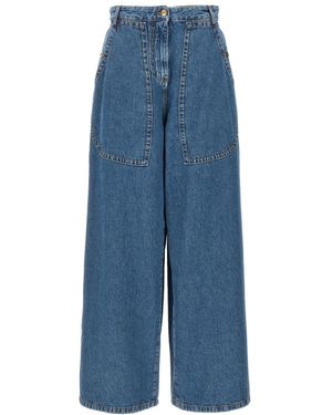 Etro Wide Leg Jeans - Blue