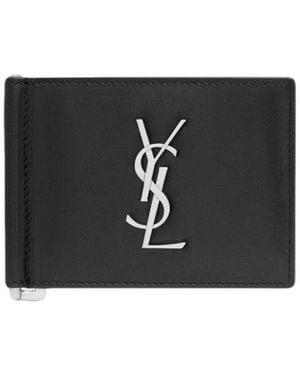Saint Laurent Logo Wallet - Black