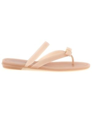 Ferragamo Bow Slippers - Pink