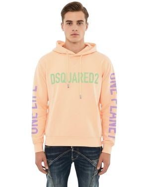 DSquared² Graphic Logo Hoodie - Natural