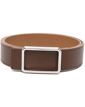 Maison Boinet Buckle Solid Belt - Brown