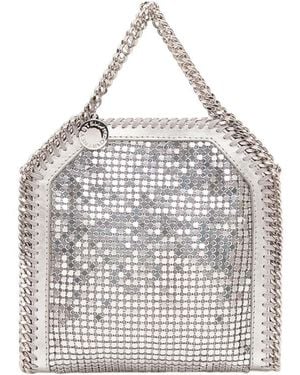 Stella McCartney Falabella Chainmail Tiny Tote - White