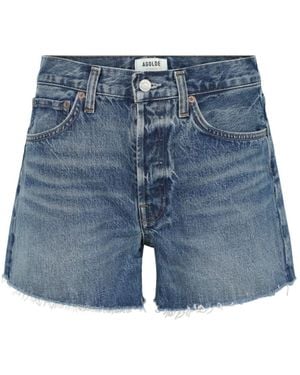 Agolde Cotton Shorts - Blue