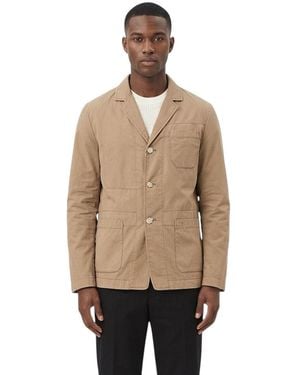 Woolrich Notched Lapel Blazer - Natural