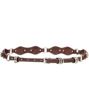 Isabel Marant Studded Buckle Belt - Brown