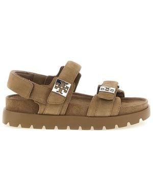 Tory Burch Velcro Sandals - Brown