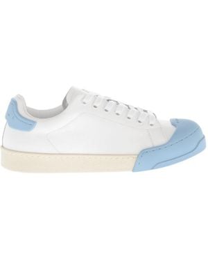 Marni Low Leather Sneakers - White