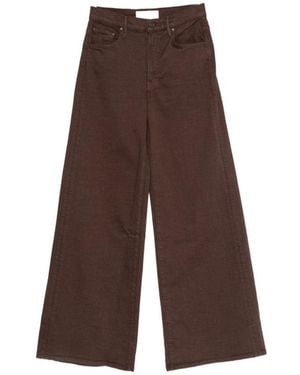 Mother Dark High Rise Jeans - Brown