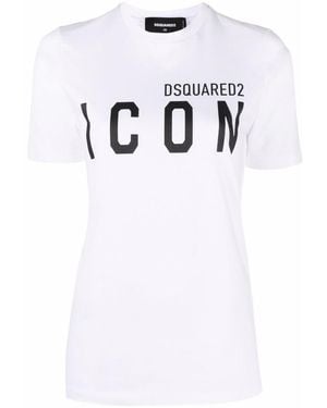 DSquared² Logo Crew Neck T-Shirt - White