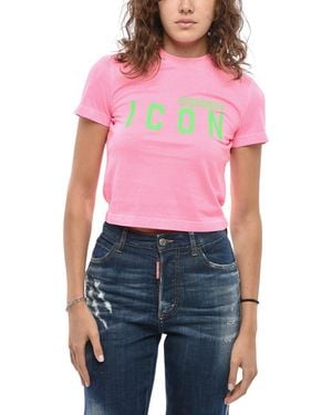 DSquared² Logo Crew Neck T-Shirt - Red