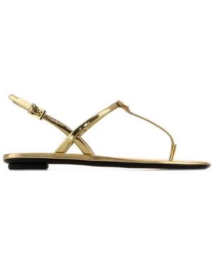 Prada Solid Infradito Sandals - White