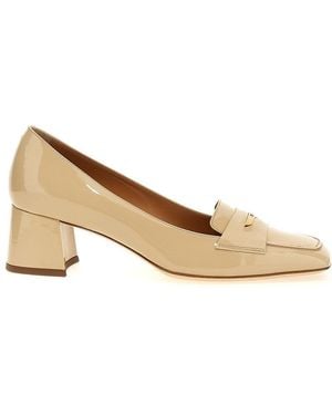 Tod's Square Toe Court Shoes - Natural