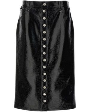 Courreges Vinyl Skirt - Black