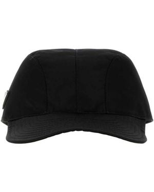 Prada Cappelli Solid Baseball Cap - Black