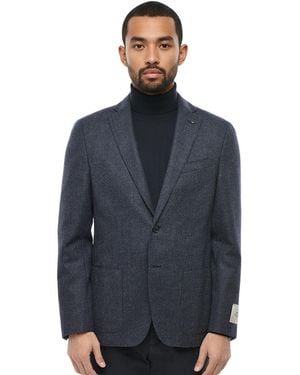 Corneliani Textured Blazer - Blue