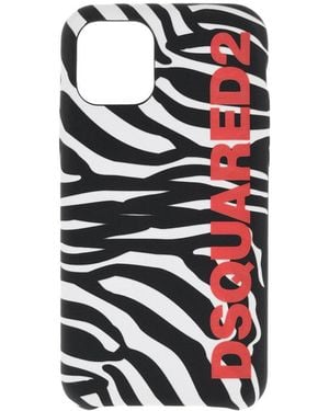 DSquared² Blackwhite Animalier-Print Iphone 11 Pro Case