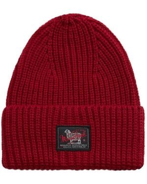 Woolrich Knitted Beanie Cap - Red