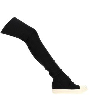 Rick Owens High Sock Sneakers - Black