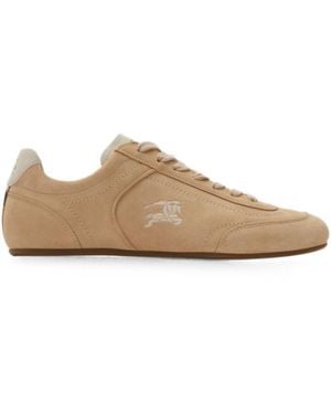 Burberry Logo Sneakers - Natural