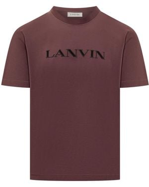 Lanvin Crew Neck T-Shirt - Red