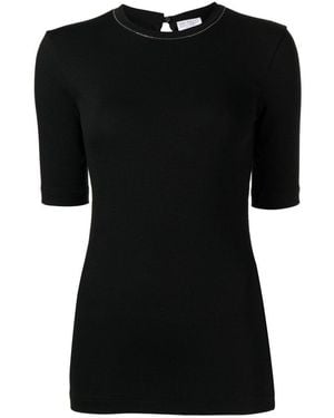 Brunello Cucinelli Cotton T-Shirt - Black