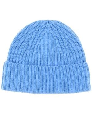 Lisa Yang Sky Rib Knitted Beanie Cap - Blue