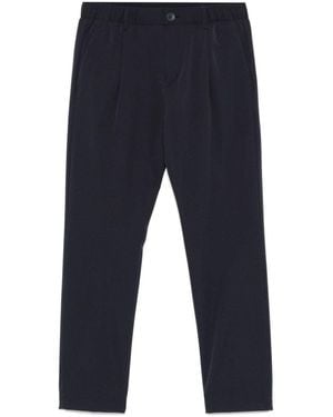 Herno Seersucker Trousers - Blue