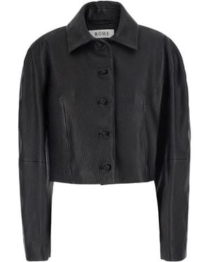 Rohe Shirt Collar Jacket - Black