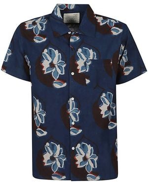 Kardo Printed Cotton Shirt - Blue