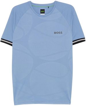 BOSS Logo Crew Neck T-Shirt - Blue