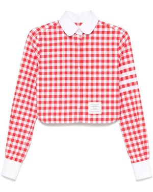 Thom Browne Cropped Shirt - Red