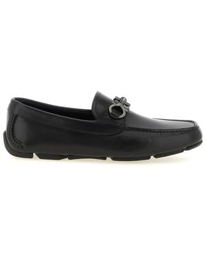 Ferragamo Slip On Loafers - Black