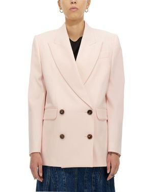 McQueen Peaked Lapel Blazer - Natural