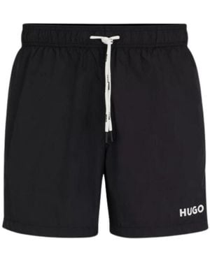 BOSS Logo Swim Shorts - Black