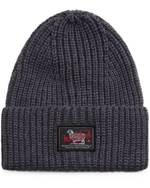 Woolrich Knitted Beanies Cap - Blue
