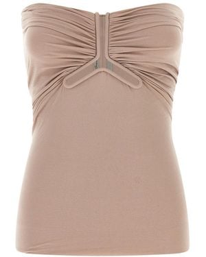 Rick Owens Solid Strapless Top - Natural
