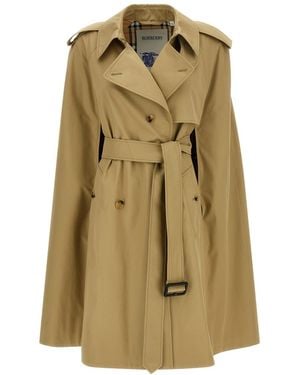 Burberry Bellemont Double-Breasted Trench Coat - Natural