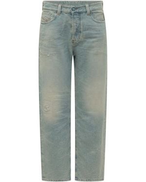 DIESEL Straight Mid Rise Jeans - Green