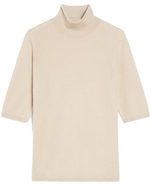 Max Mara Turtleneck Sweater - White