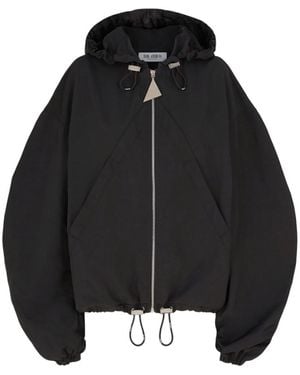 The Attico Solid Hood Jacket - Black