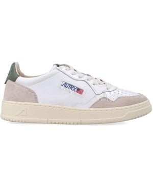 Autry Lace Up Medalist Sneakers - White