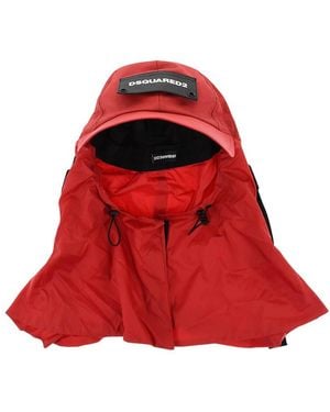 DSquared² Sahara Logo Hat - Red