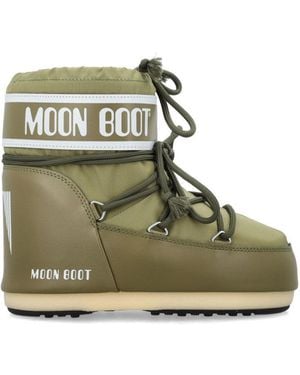 Moon Boot Khaki Classic Icon Boots - Green